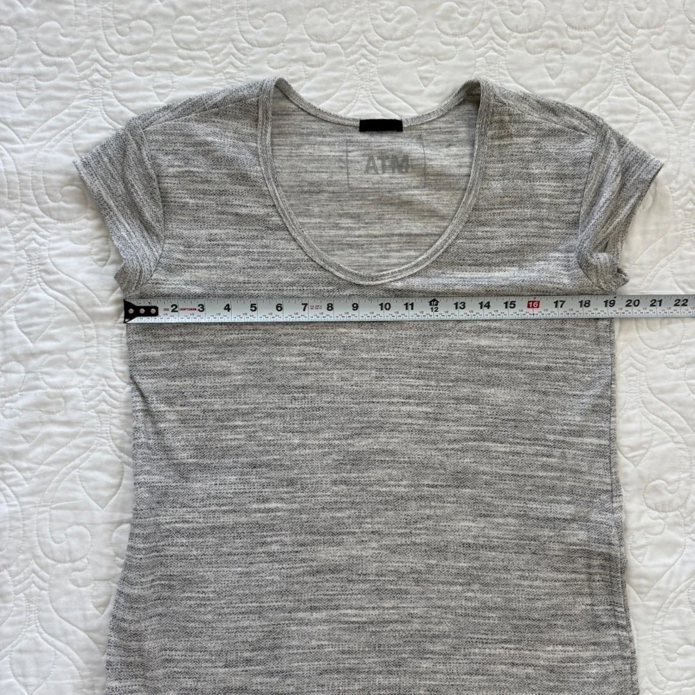 ATM Anthony Thomas Melilla Sweatshirt Dress Heathered Grey Pockets WM Medium EUC
